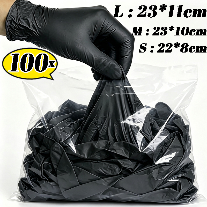 Kitchen Gadgets Novelty - Gants noirs jetables en PVC, haute