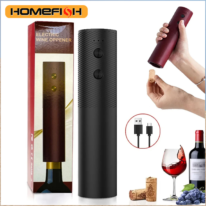 Electric Can Opener - Ouvre-bouteille électrique HOMEFISH, tire-bouchon automatique pour