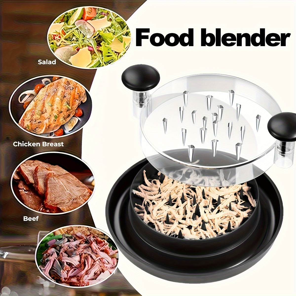 Kitchen Gadgets Modern - Déchiqueteur de viande rotatif manuel, outil