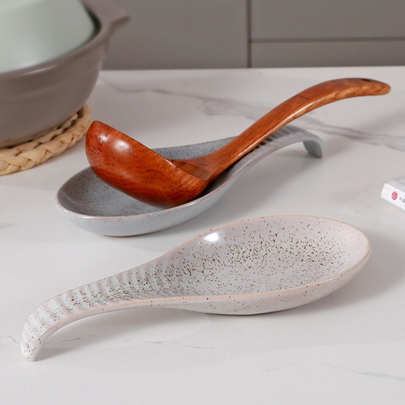 Kitchen Utensil Holder - Repose-cuillère en céramique pour cuisinière, support