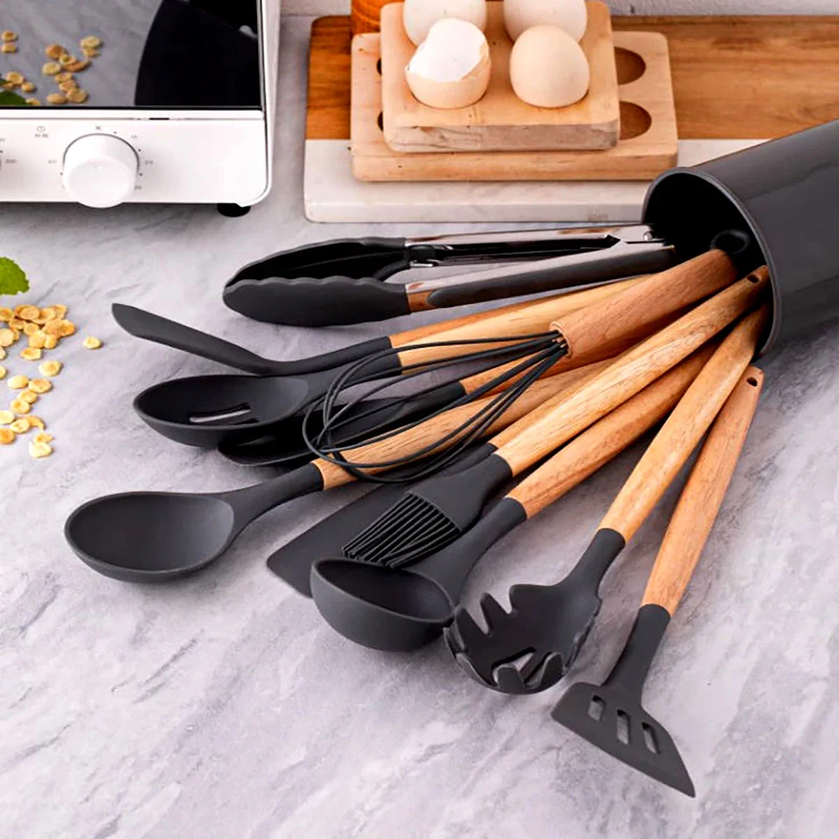Ensemble d'ustensiles en silic - Silicone Spatula Set avis et prix