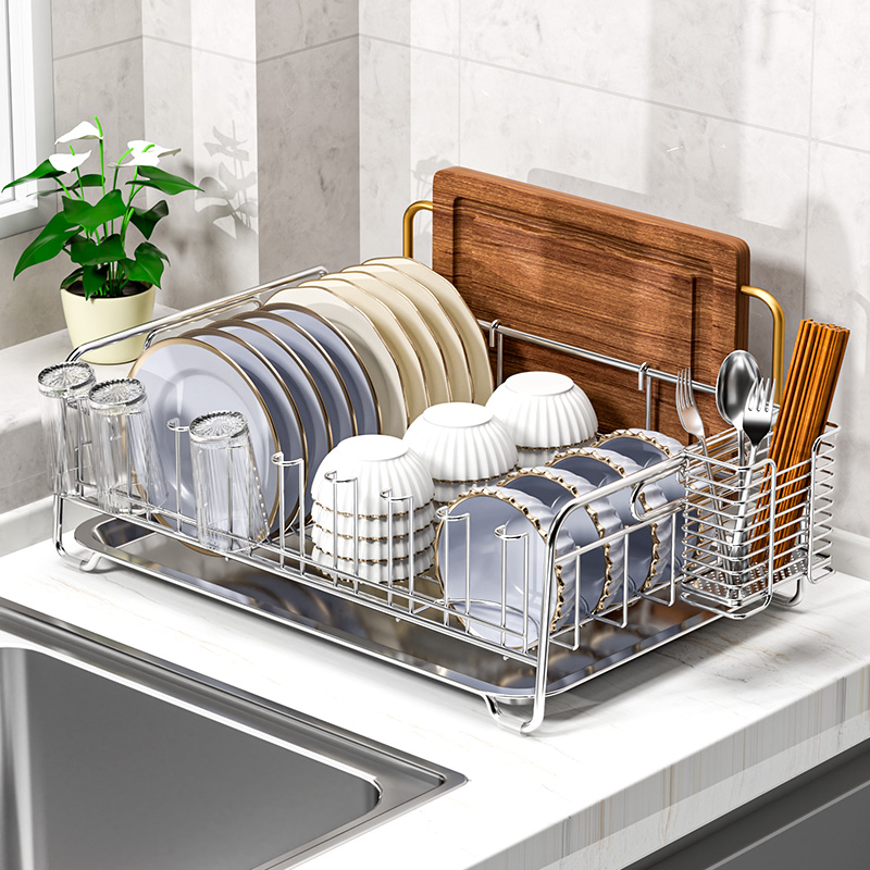 Égouttoir à vaisselle en acier - Kitchen Utensil Holder avis et prix